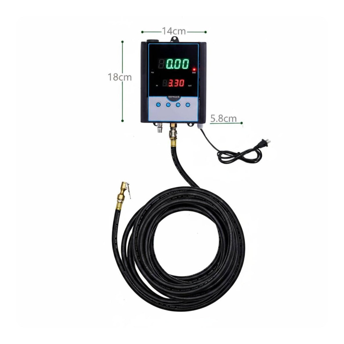 Heavy Duty Automatic Tire Inflator Audible Signal Digital Tire Pressure Inflator Air Compressor for Auto Repair Shop, Garage