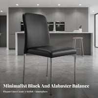 Stackable Armless Dining Chair Modern Design Upholstered Armless Chair Comfortable Backrest Seating Furniture Sturdy Long-Lasting for Restaurant Owners, Homeowners, Families, Hotel, Kitchen, Waiting Room, Bedroom
