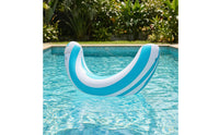 Inflatable Kickboard with Handles Lightweight Swimming Buoyant Aid Board U-Shaped Pool Buoyant Aid Foldable Swim Training Aid