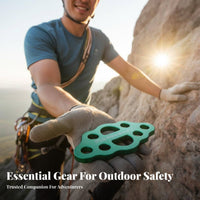 Even Force Distribution 8-Hole Anchor Plate High-Strength Aluminum Alloy Climbing Rope Divider Lightweight Multi-Anchor Rigging Plate Long-Lasting for Rock Climbers, Mountaineers, Arborists, Mountaineering, Work at Height, Rescue Operations, Caving
