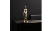 1/18 Miniature Figurine with Handbag Detailed Painted Miniature Person Authentic-Looking Figure with Handbag for Diorama Builders, Collectors