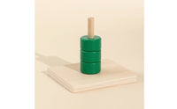 Vertical Stacking Peg Toy Rounded Wooden Stacking Toy Compact for Playroom, Kids
