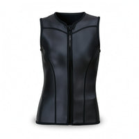 Wetsuit Vest with Zipper Sleeveless Zippered Wetsuit Vest Front Zip Apparel for Divers, Swimmers, Diving, Swimming