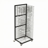 Art Drying Rack Removable Shelves Painting Drying Rack Studio Storage Swivel Casters Metal Frame for Painters