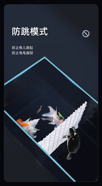 yee鱼缸盖板防跳拼接板亚克力板隔离板底托透明防逃专用方便拼接 【适用80-90缸】30*30 8片/白板+边托+钳子