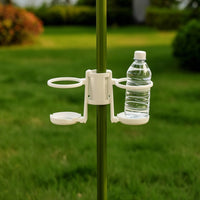 Beach Umbrella Cup Holder Easy Install Umbrella Cup Holder Cup Holder Plastic Stable for Beachgoers, Outdoor, Picnics