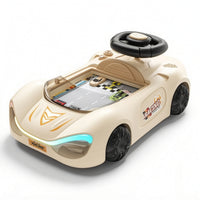 Steering Wheel Racing Car Toy Light-up Racing Steering Wheel Toy Tabletop Game Sturdy Realistic for Children, Desktop, Playroom