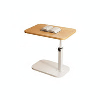 Space-Saving Adjustable C-Shaped Table Mobile with casters C-Shaped overSofa-side tray Lower Storage Shelf Household Furniture Rounded Corners for work-from-home Workers, Apartment Dwellers, Students, Living Room, Bedroom, Small areas, Home Office