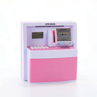 Electronic Piggy Bank Educational ATM Play Savings Box Secure Electronic Money Saving Box for Girls, Desk