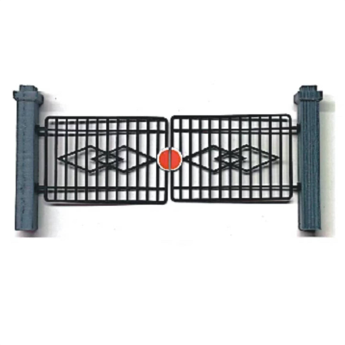 Authentic Looking Model Railway Gate Realistic Realistic Appearance Train Depot Gate Miniature Scene Prop Locomotive Yard Entrance Miniature for Railroad Modelers, Layout