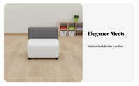 Modern aesthetic Sofa and Coffee Table Group Minimalist Design Upholstered Settee Long-lasting Construction Reception Seating Multiple Color choices for Parents, Office Guests, Business Professionals, Training Center, Waiting Room