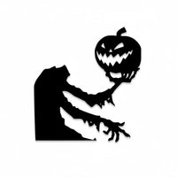 Trick or Treat Door Hanger textile Texture Halloween Character Plaque Spooky Design