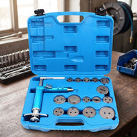 Air Pressure Assisted Brake Caliper Piston Reset Tool Kit Universal Pneumatic Brake Caliper Tool Kit Heavy Duty Professional for Mechanics, DIYers, Auto Repair Shop, Garage
