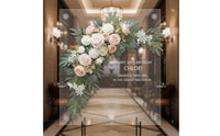 Wedding Welcome Sign Flower Decor Reusable Floral Swag Flexible for Banquet