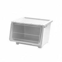 Front-Opening Stackable Box adaptable Storage container casters for Mobility