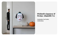 Horror & theme Japanese Hannya face covering Intricate Design Costume Accessory fiendish Face Covering for Halloween aficionados, Theater actors, Cultural Festivals, Theatrical Productions, Stage Performances, wall display Decoration