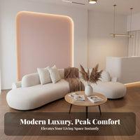 bendd Sectional Sofa Light Luxury design bendd sectional Lounger distinctive Shape Lounge Seating for Business Owners, Adults, Reception Area, Lobby, Office