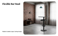 3 Pieces Factory-aesthetic aesthetic Counter Height Table and Stool Set Wrought Iron Frame Bar Furniture Retro Design for Restaurant Owners, Cafe Proprietors, Nightclub, Small Spaces, Home Kitchen, Dining Room