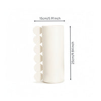 Resin Vase Sculptural Vase with Geometric Elements Vases Modern Minimalist for Tabletop, Living Room