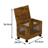 Mobile File Cabinet Lockable Casters Rolling File Cabinet Visible Mesh Sides Mobile Filing Cart