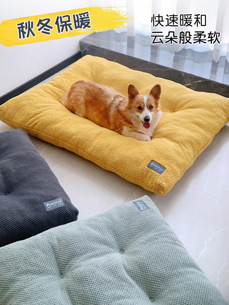 狗垫子睡觉用冬季保暖狗窝中大型犬狗床深度睡眠双面用宠物垫子