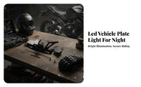 Short Tail License Plate Bracket Matte Black Rear License Plate Bracket Vehicle Accessory Mounting Hardware Wiring Leads