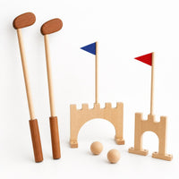 Wooden Golf Set Indoor Kids Golf Set Outdoor for Playroom, Preschool, Nursery