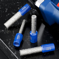 4 Pieces Dry Drilling Hole Saw with M10 Interface Vacuum Brazed Diamond Hole Saw Fast Cutting Diamond Drill Bit High Hardness for Tilers, Diyers, Tile Installation, Bathroom Renovation