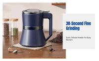 Food Grade Grain Mini Mill, Household Superfine Grinder, Dry & Wet Use, Quiet