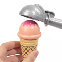 Ice Cream Shop Toy with Apron Imaginative Ice Cream Parlor & Imaginative Set Tabletop for Kids, Young Children, Playroom, Preschool