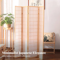 Foldable Design Japanese Shoji Divider Freestanding Multi-Panel Shoji Screen Space-Saving Folding Partition Creates Privacy for Apartment Dwellers, Homeowners, Awayice Workers, Entryway, Living Room, Bedroom, Photo Studio