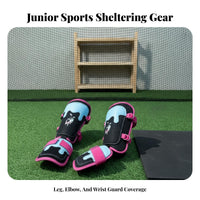 Guard Gear Set Stitched Trim Soft Padding Baseball Leg Guards