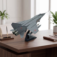 Metal Fighter Aircraft Model with Display Stand Realistic Die-Cast Fighter Model Collectible Model Long-Lasting for Aviation Enthusiasts, Office
