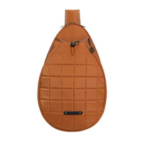 Large Capacity Badminton Backpack Double Shoulder Straps Tennis Backpack Wear-Resistant Quilted Design for Travel