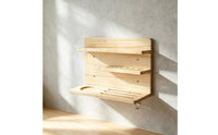 Wall-Mounted Shelf 3 Tier Wooden Display Shelf Decorative for Collectors