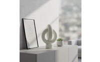 Tabletop Sculpture Abstract Tabletop Ornament Modern Geometric Sculpture for Living Room, Office, Entryway