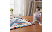 50 Pieces Sewing Clips Flat Sewing Clips with Jar Transparent Sew Clip for Quilters