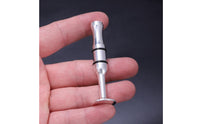 Compact Mouthpiece Practice Tool Metal Embouchure Practice Aid Portable Embouchure Practice Tool Silver Plated for Brass Players, Wind Musicians, Warm-Ups, Music Studio