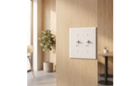 Double Toggle Switch Polycarbonate Thermoplastic Light Control Switch with Faceplate Two-Gang Wall Plate 20A Smooth Finish