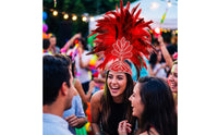 Feather Headpiece Glittery Feather Headband Sparkling Hair Accessory for Entertainers, Partygoers, Dance Performances