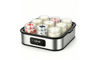 Yogurt Maker with Glass Jars   Yogurt Maker with Digital Control Panel Countertop for Families, Home Kitchen