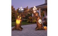 Spooky Inflatable Archway Inflate Inflatable Arch Outdoor Decoration Giant for Halloween Party, Yard, Lawn