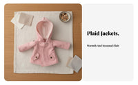 20cm Doll Jacket and Match BJD Doll Outerwear High-Quality Textile Miniature Duffle Coat for Hobbyists