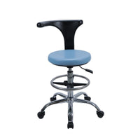 Adjustable Rolling Stool with supportiverest Padded Seat for Hospital, Doctors, Nurses