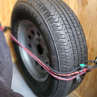 Spare Tire Carrier Bracket Wall-Mounted Spare Tire Carrier Bolt-on Steel for Enclosed Trailers, Garages