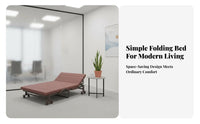 Foldable Design 4-in-1 Folding Sleeper Easy to Fold transformable Ottoman Sleeper firm-density Foam padding Sofa Bed No Assembly Required for Office Workers, Apartment Dwellers, Students, Small Spaces, Living Room, Bedroom