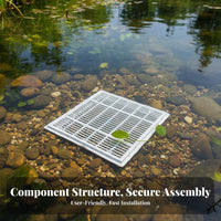 Safety Grille Design Swimming Pool Main Drain Long-Lasting Plastic Pool Floor Drain Cover Debris Blocker Water Return Outlet Cover Complete Set for Aquatic Pond Owners, Bathhouses, Spas