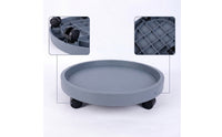 Easy to Move Rolling Plant Mover Movable Plant Pot Tray with Wheels Heavy Duty Mobile Flowerpot Saucer Sleek Profile for Gardeners, Balcony, Indoor Garden, Living Room