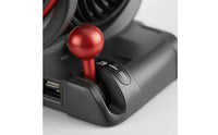 Dual Head Car Fan Clamp Mount Dashboard Clip Fan Adjustable Speed