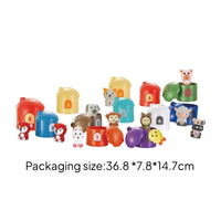 20 Pieces Educational Animal Matching Toy Colorful Number Matching Toy Learning Interactive for Toddlers, Playroom, Preschool